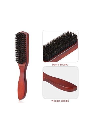 Padalink Ahşap Kafa Ve Sakal Fırçası - Ergonomik Tutucu, Yağı Düzenler, Saç Ve Sakal Bakımı İçin Ev Ve Seyahat Kullanıma Uygun Beyaz