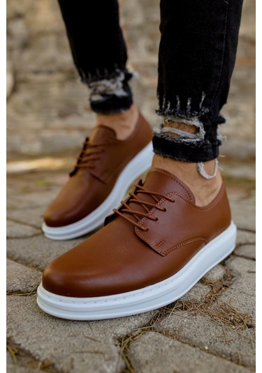 Pabucmarketi Bağcıklı Erkek Günlük Ayakkabı Taba Çok Renkli