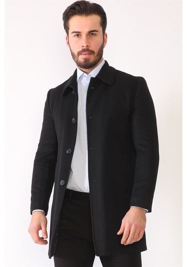 Plt8364 Dewberry Erkek Palto-siyah Siyah