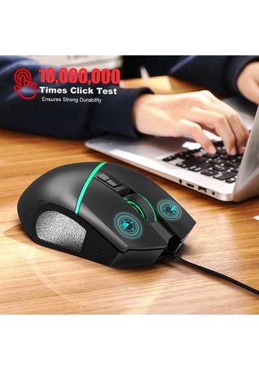 Maiyame Oyuncu Klavye Ve Fare Seti - Rgb Işıklı 35 Tuşlu Tek El Klavye İle 6400 Dpı Ayarı Oyuncu Fare Diğer