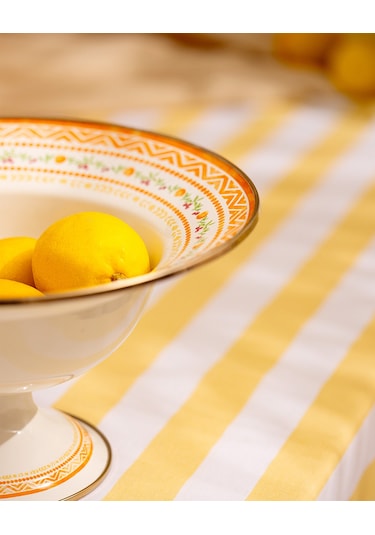 Madame Coco Rodez Ayaklı Meyve Kasesi - Turuncu - 30 Cm 8684427228470 Turuncu