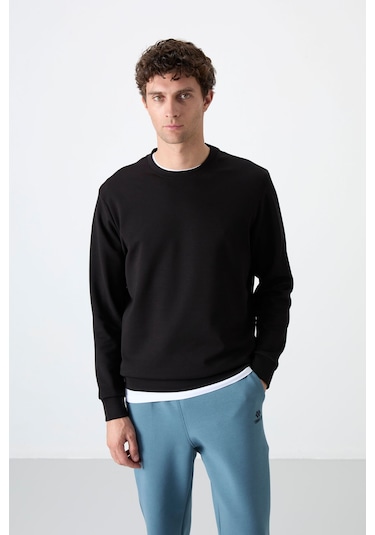 Tommy Life Standart Fit Basic O Yaka 2li Paket Siyah Erkek Sweatshirt - 88053 Siyah
