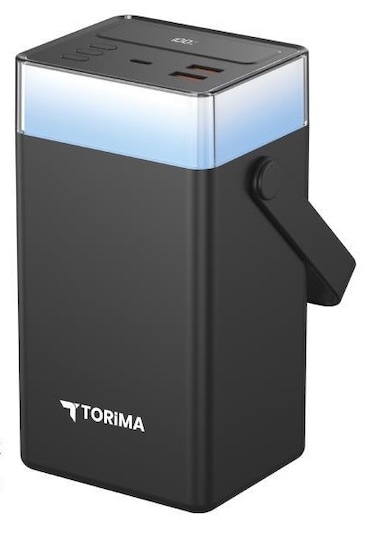 Torima TRM-1061 60.000 mAh Hızlı Şarj Dijital Göstergeli RGB Led Işıklı Powerbank Siyah