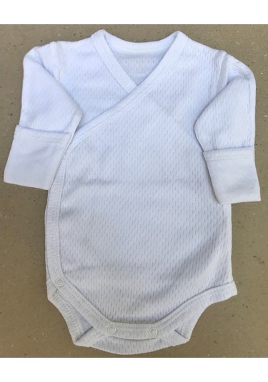 Özdemirlitekstil Bebelino Çıtçıtlı Badi Kruvaze (3'Lü Paket) (456373120) Beyaz