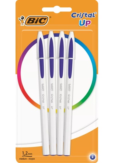 Bıg Bıc Cristal Up Tükenmez Kalem Seti, Mavi, 4'lü Paket 255767425 Mavi