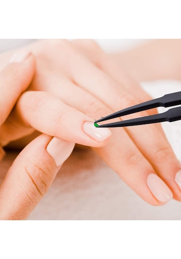 Yifomall Profesyonel Tırnak Dekor Seti - 9 Kutu Simli Aksesuar + 2 Fırça + 1 Cımbız İle Mükemmel Tasarımlar