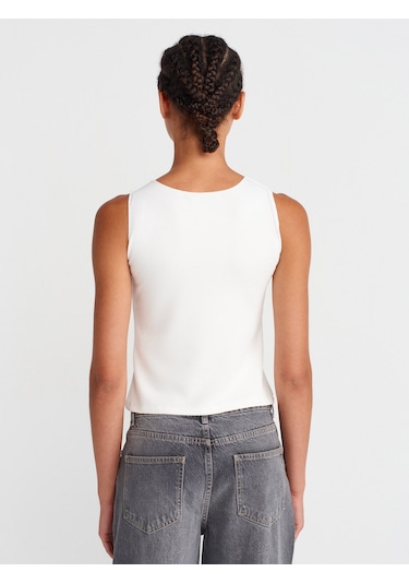 Dilvin 21129 Kolsuz Top-ekru Ekru