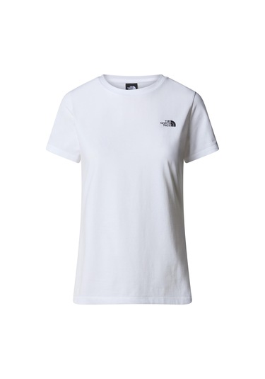 The North Face W S/s Simple Dome Slim Tee Kadın T-shirt-28132-beyaz Beyaz
