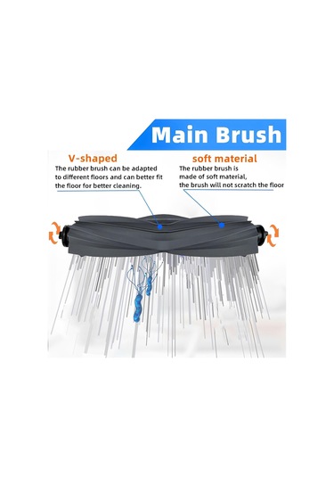 Xurunkeji Dreame L10s Ultra/dreame L10s Ultra Robot Süpürge Yedek Parçaları Ana Yan Fırça Hepa Filtre Paspas Bezi Toz Torbaları