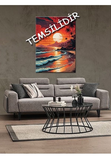 Bedeko İnsan Ve Yılanlar Tasarım Ahşap Tablo 50 Cm X 70 Cm