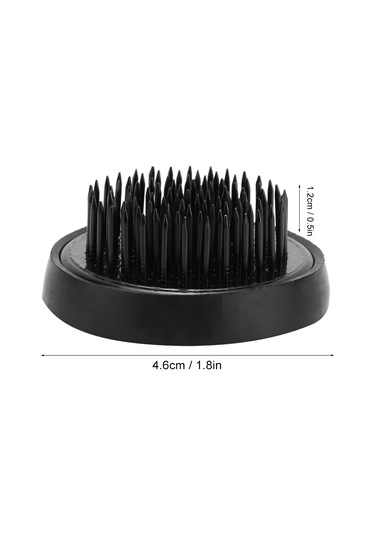 Lemestar Siyah 46mm Çelik İğne Floral Tutucu, Dayanıklı Gümüşlü Tabanlı Vazo Koruyucu, Ev Otel Japon İkebana Araçları