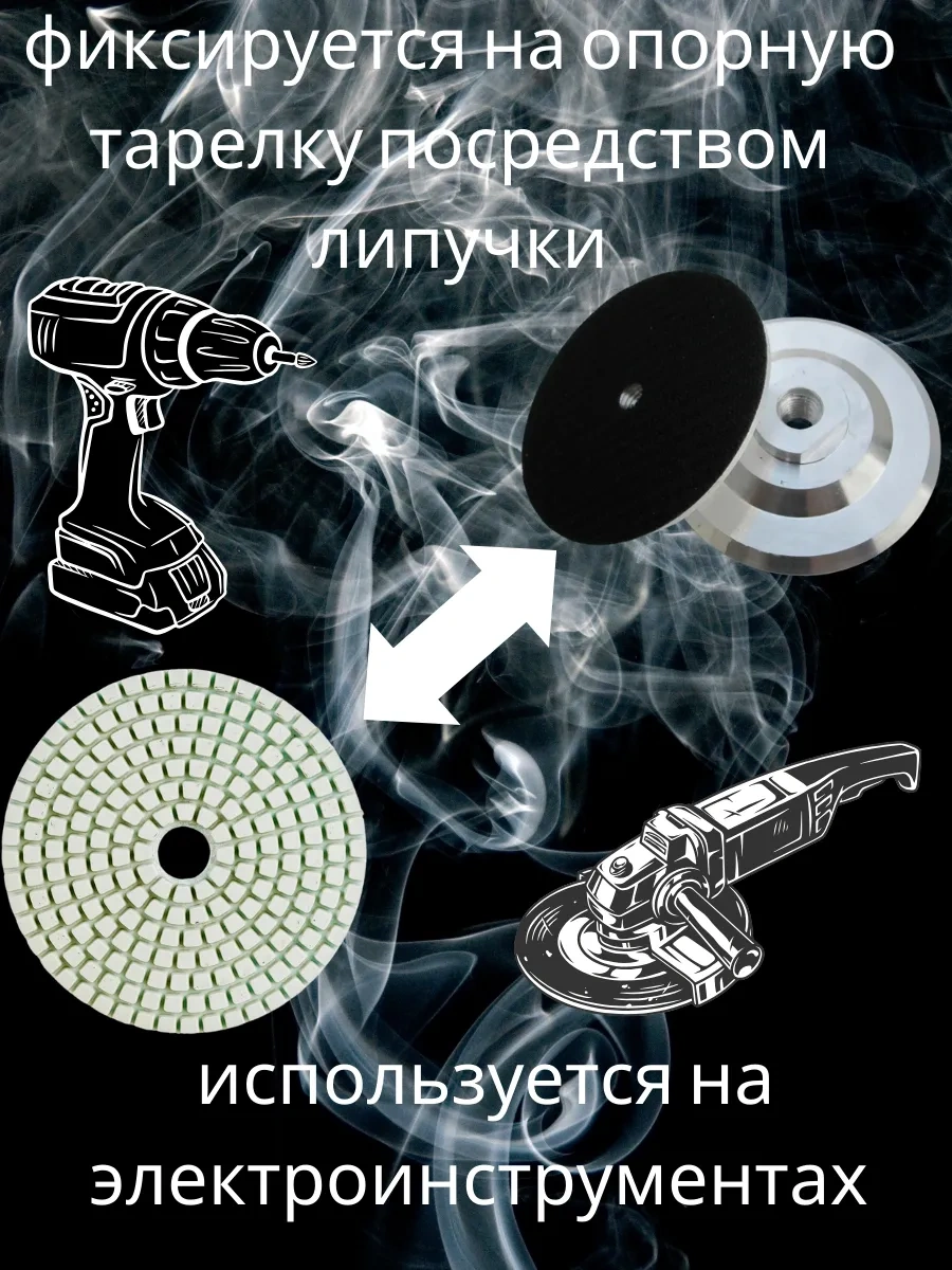 Uroven' 1 3 Parça Set - Kaplumbağa 125mm Elmas Zımpara Diskleri 327995374