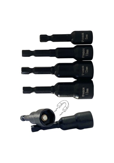 Vandor Manyetik Somun Tutucu İmpact Adaptör Pipo Lokma-çatı Vida Adaptörü 8 45 1 Adet 0.45 CM