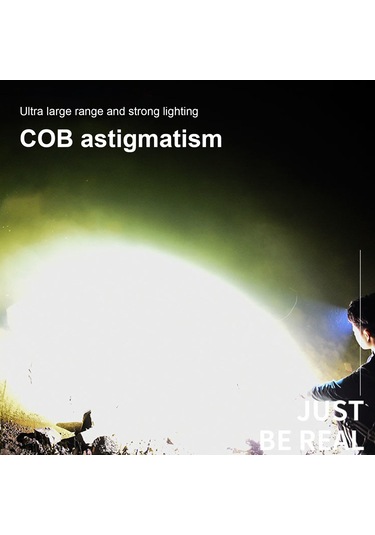 Aubyhe Usb Şarjlı Led Şapka Lambası, Xpe+cob Işık Kaynağı, 800mah Pil, 2-4 Saat Kullanim Süresi, 71g Hafif Tasarım, Siyah Abs Malzeme Model 211 Siyah