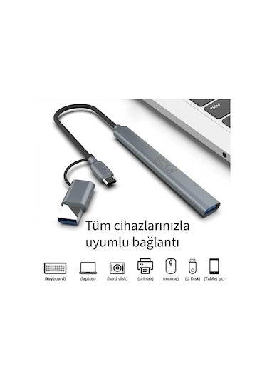 Inca Iutp-06t 15cm Tip-c+usb 1 Usb3.0+2 Usb2.0+ Pd100w