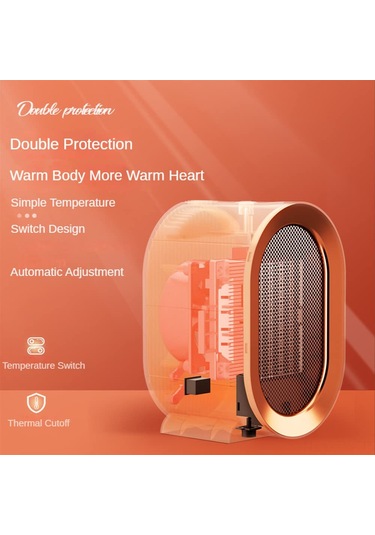 Teltree Taşınabilir 1200w Ptc Seramik Hızlı Isıtıcı, Ev, Ofis, Yatak Odası Ve Masaüstü İçin İdeal İç Mekan Isıtıcı