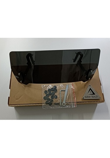 Üniversal Deflektör Rüzgar Saptırıcı Füme Renk Genişlik:320mm X Yükseklik:135mm