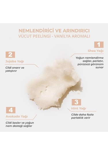 The Bath Factory Vanilya Aromalı Nemlendirici Ve Arındırıcı Vücut Peeling 300 G