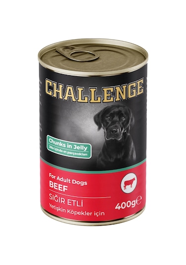 Challenge Sığır Etli Yetişkin Köpek Konservesi 400 G