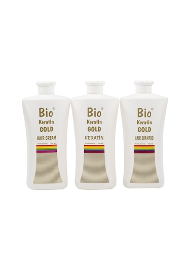 Bio Keratin Gold Brezilya Fönü Şampuan + Saç Kremi + Keratin