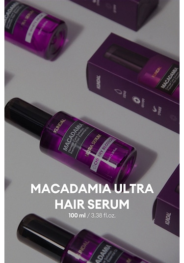 Kuru Ve Yıpranmış Saçlara Onarıcı Bakım Serumu Kundal Macadamia Ultra Hair Serum Cherry Blossom