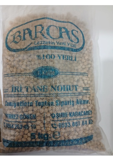 Barcas 9 Mm 5 Kg İri Tane Nohut