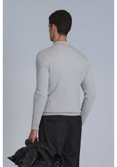 Lufian Erkek Kazak 112090127 Açık Gri Açık Gri