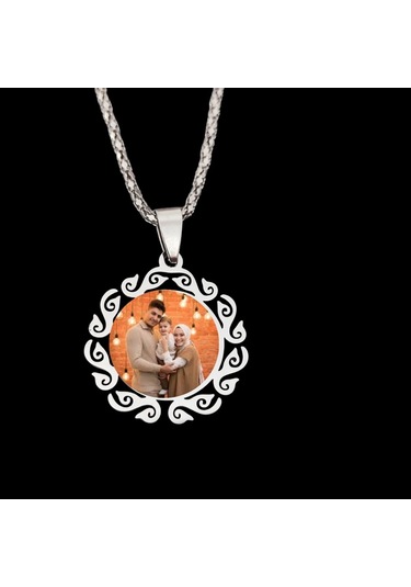 Takı Hediye Dünyası Resimli Kadın Kolye 15 Gümüş
