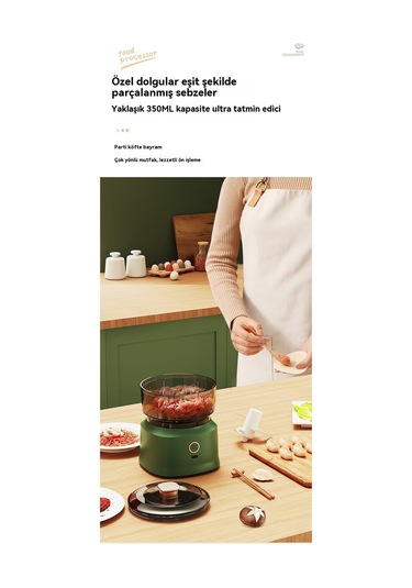 Aurora Çok Fonksiyonlu Pişme Makamı, Mutfak Sarımsak Pounder, Bebek Ek Gıda Maki Yeşil