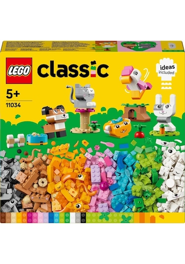 LEGO® Classic Yaratıcı Evcil Hayvanlar 11034 5+ Yaratıcı Oyuncak Yapım Seti - 450 Parça