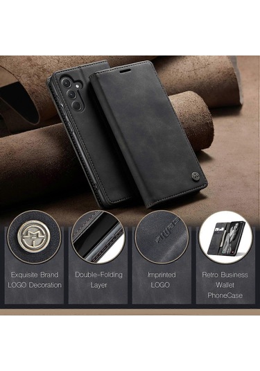 Samsung Galaxy A56 5g Kılıf Caseme 013 Serisi Kart Tutucu Stand Deri Telefon Kılıfı Çok Renkli İle Uyumludur Çok Renkli