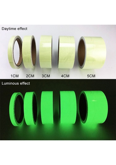 Sones Işıklı Bant Yeşil Karanlıkta Parlayan Duvar Stickerı Işıklı Fotolüminesan Bant Sahne Ev Dekorasyonu, Boyut: 2cm X 10m Yeşil Işık