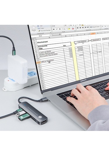 JEYI Type-C to 6in1 HUB Dönüştürücü Çevirici Adaptör