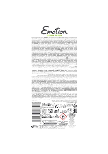 Emotion Fresh Kadın Deodorant 6 x 150 ML