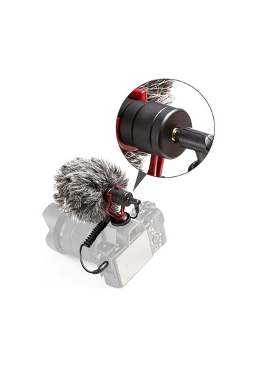 Boya Mini Kardioid Mikrofon Metal Elektret Kondensör Video