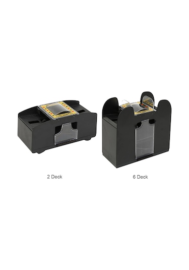 Lemestar Plastik Otomatik Kart Şartlayıcı - 1-6 Deste Destekli, Pil İle Çalışır 4 C Pil Gerekiyor , Hızlı Ve Pratik Oyun İçin