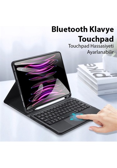 Dux Ducis iPad Uyumlu Air 4-5/pro 11 2020-21-22 Bluetooth Klavye Kılıf