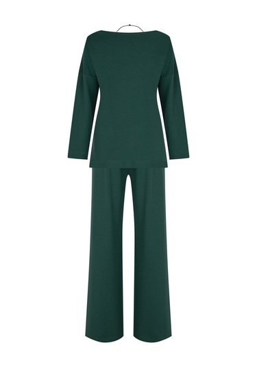 Kadın Bol Paçalı Ikili Takım Frn6101 Yeşil