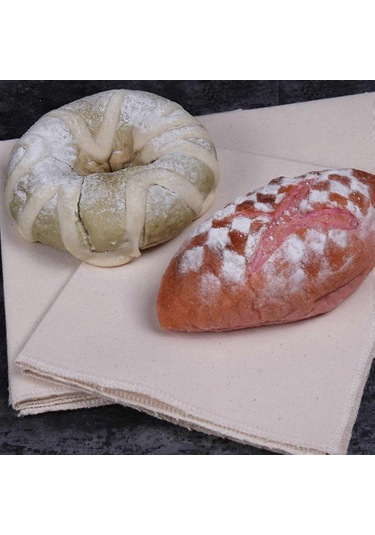 Folinda Ekmek Mayalanma Bezi, Tamamen Pamuk, Tekrarlı Kullanım, Fırın Gereci, Unbleached, Anti-kuru, 1 Adet Beyaz
