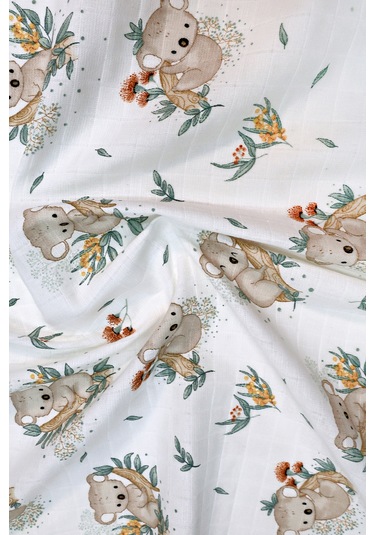 Müslin Örtü İkili 90x90 Minicik Kaktüs Bahçesi-minicik Kuala Sevgisi