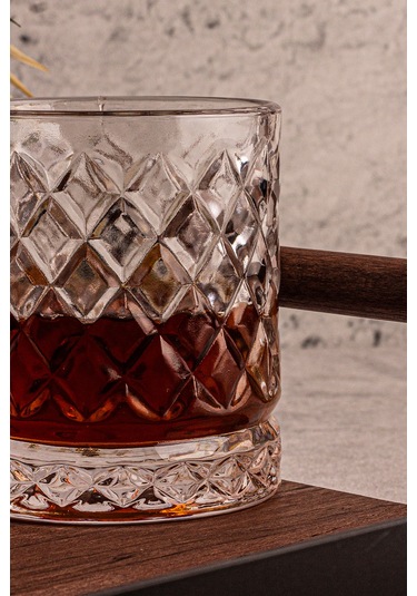 Snippy Madrid - 4'lü Cam Bardak 250 Ml El Yapımı Meşrubat Bardağı