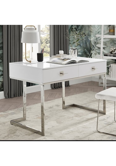 Rihanna Paslanmaz Metal Çalışma Masası