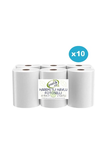 Pratiksoft Fotoselli Hareketli Kağıt Havlu 10 x 6'lı 21 CM