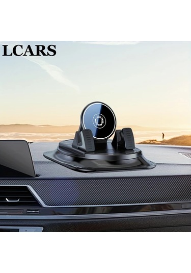 Xuweiwei Z01 Ayna Lcars 360 Derece Dönebilen Araba Telefon Tutucu Abs Malzeme Silikon Kaymaz Tutus Yatay Dikey Ekran Kullanimi Icin