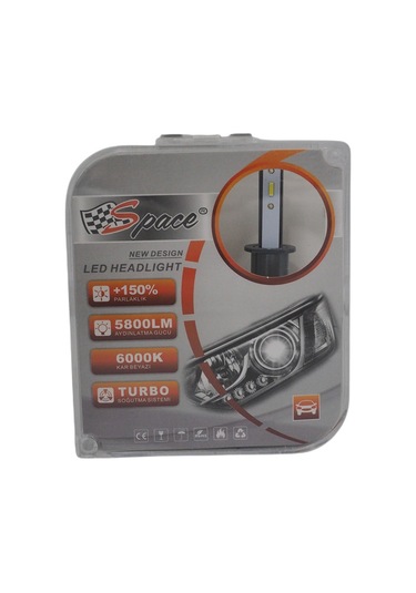 Led Xenon Led Far ampulü 6000Kelvin 11600 Lümen 12V H1