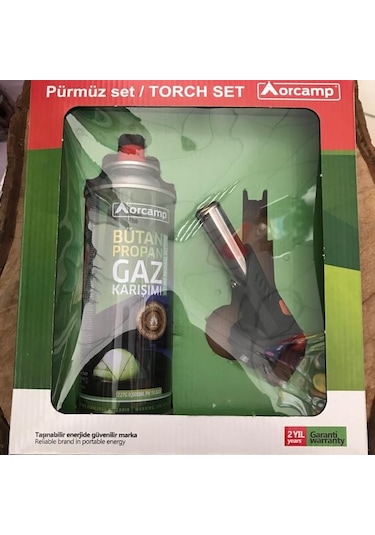 Orcamp Gazli Pürmüz Set Kamp Pürmüzü Çakmakli Püzmüz Seti Çok Renkli