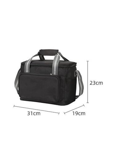 Öğle Yemeği Çantası Kadınlar, Oxford Kumaş, Gris, 5 Bölme, Termal Yalıtılmış, Katlanabilir, Piknik Sırt Çantaları gri Gri