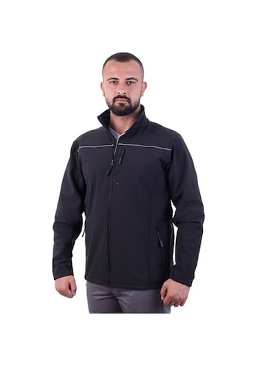 Eser - Softshell Yönetici Montu - Siyah