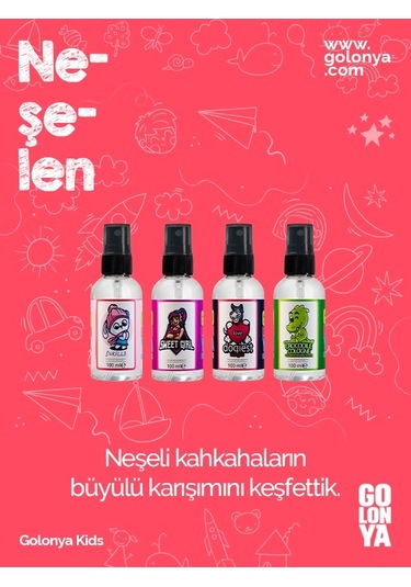 Golonya Kids 4'lü Sprey Kolonya