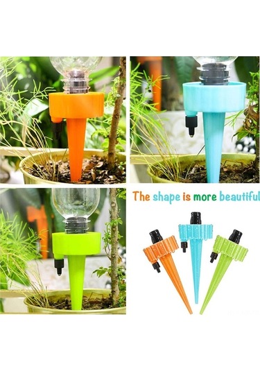 Trendooze Yavaş Sulama Sulama Sulama Salınım Otomatik Mekan Kontrol Kendinden İçin Hızı Dış Dikenleri Damla Cihazı Bitkiler Bitki Akış Adet 12 Kn